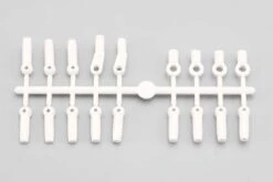 BM-206W Yokomo - Rod End Plastic Parts (White)