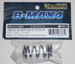 BM-S1260 Yokomo - BMax4 Front Shock Spring 1260 (Purple/Hard)