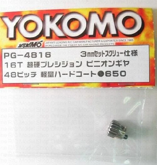 PG-4816 Yokomo - Super Hard Precision Pinion Gear 48 Pitch 16T 1 PG-4816 Yokomo - Super Hard Precision Pinion Gear 48 Pitch 16T