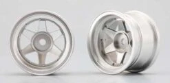 TW-14S2 Yokomo - 6-Spoke Chrome Small Dia. Wheels Offset 8mm/pr
