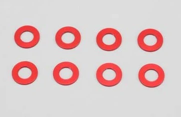 ZCR-A3605 Yokomo - 3x6x0.5mm Collar/8pcs/Red 1 ZCR-A3605 Yokomo - 3x6x0.5mm Collar/8pcs/Red