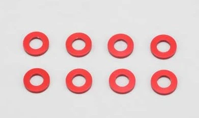 ZCR-A3610 Yokomo - 3x6x1mm Collar/8pcs/Red 1 ZCR-A3610 Yokomo - 3x6x1mm Collar/8pcs/Red
