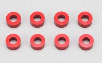 ZCR-A3630 Yokomo - 3x6x3mm Collar/8pcs/Red 1 ZCR-A3630 Yokomo - 3x6x3mm Collar/8pcs/Red