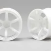 RP-6213W8 Yokomo - RP Drift Wheel 6 Spoke 01 Offset 8 Mm White