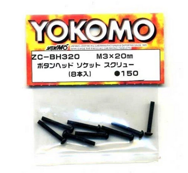 ZC-BH320 Yokomo - Button Head Socket Screws M3 (M3x20MM) 8pcs 1 ZC-BH320 Yokomo - Button Head Socket Screws M3 (M3x20MM) 8pcs